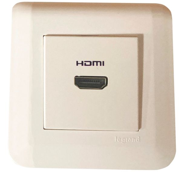 Kit déport mural 1 plastron HDMI 2.0 câblé