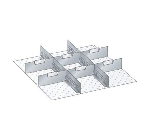 Kit matériel subdivision 27x27E (LxPxH) 459x459x300mm-lista