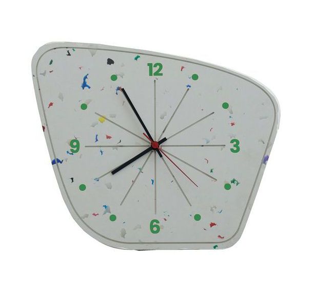 La Grande Horloge fond blanc moucheté - Lalala