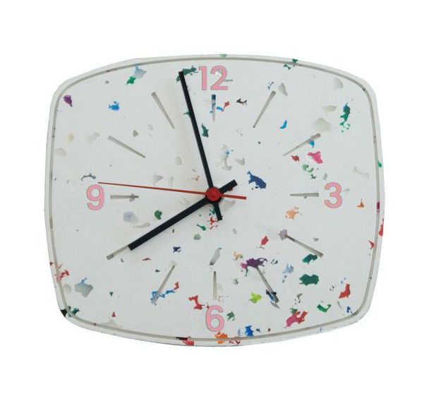 La Petite Horloge fond blanc confettis - Lalala