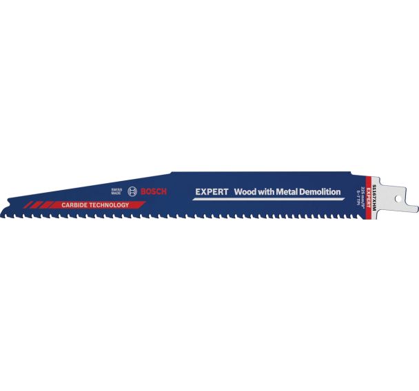 Lame scie sabre carbure Démolition Bois et Métal - Bosch