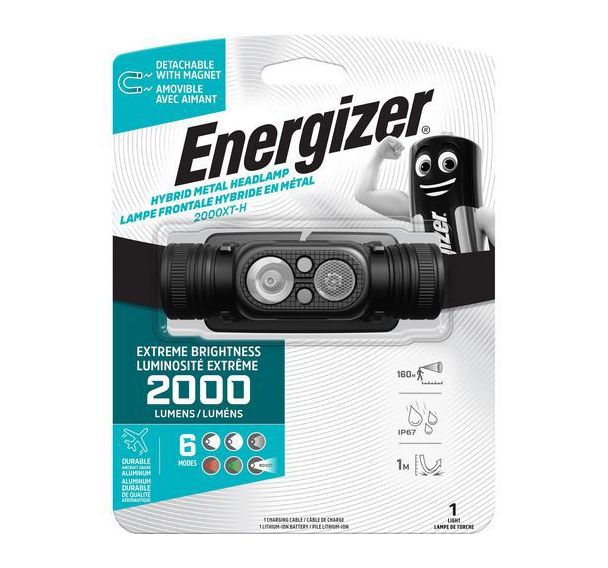 Lampe frontale Metal TAC - 2000 lumens