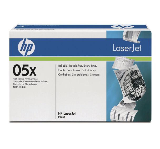 Toner Noir 6500 pages 05X, haute capacité - HP