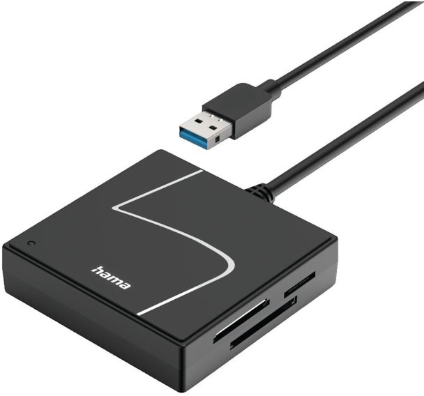 Lecteur cartes USB USB-A adp.USB-C USB 3.2 Gen1 SD/micro SD/CF/MS-Hama