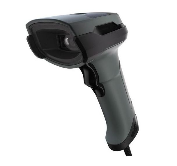 Lecteur de codes-barres et QR 1D/2D, filaire avec support