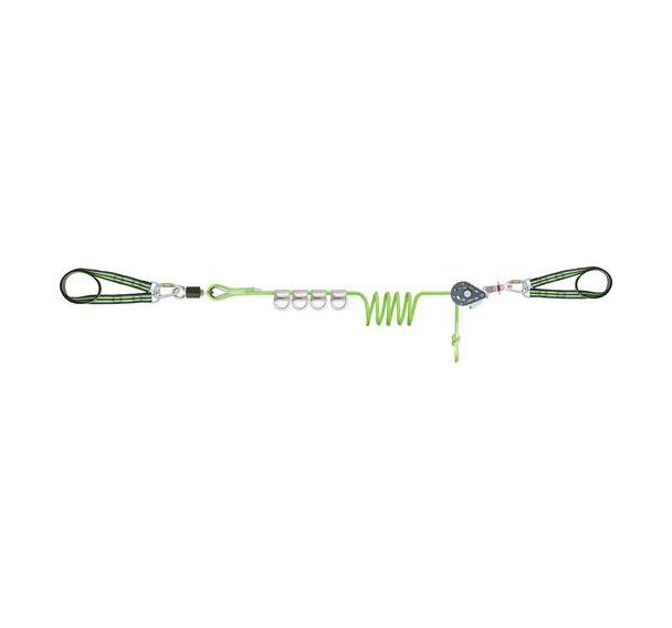 Ligne de vie temporaire Cross-line - 25m - 4 personnes