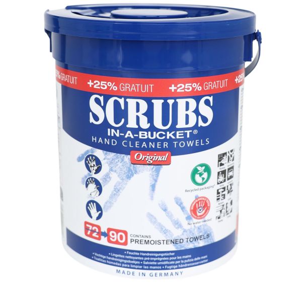 Lingettes nettoyantes des mains et outils SCRUBS®