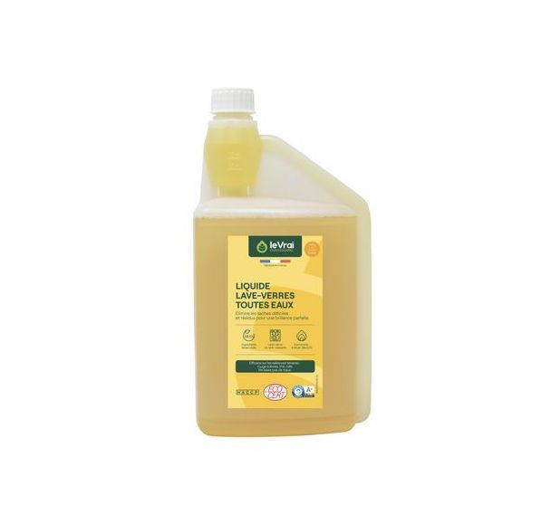 Liquide lave-verres machine toutes eaux 1L