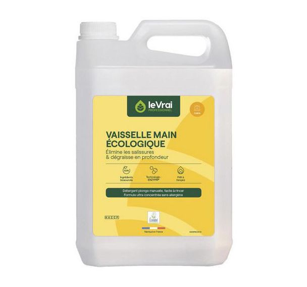 Vaisselle main écologique 5L - Le Vrai Professionnel