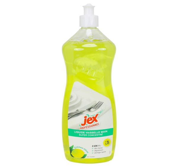 Liquide vaisselle main Jex Professionnel citron - Flacon 1 L ou bidon 5 L