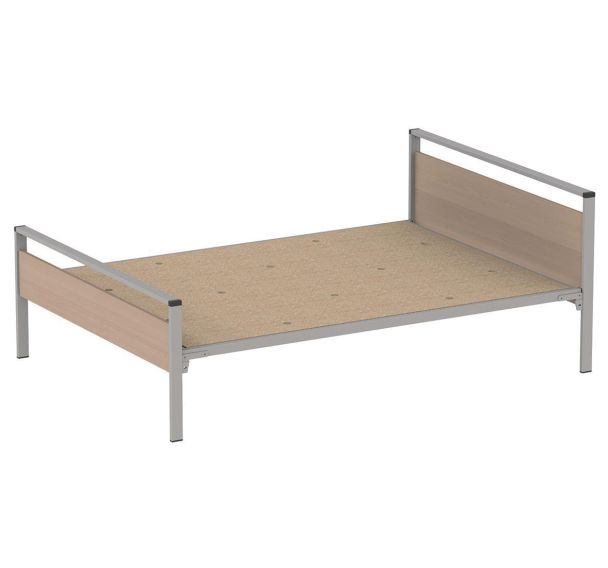 Lit Cubik 140x190 cm sommier aggloméré - Mobidecor