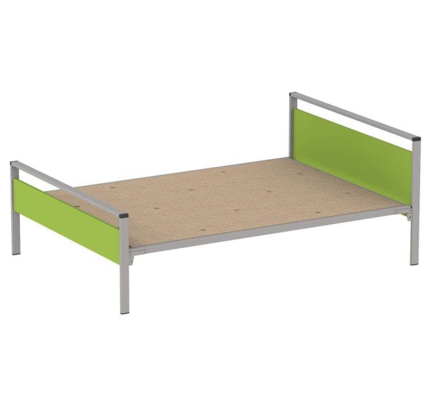 Lit Cubik 140x200 cm sommier aggloméré - Mobidecor
