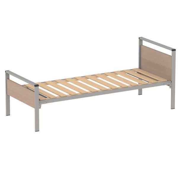 Lit Cubik 90x190 cm sommier lattes rigides - Mobidecor