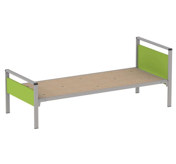 Lit Cubik 90x200 cm sommier aggloméré - Mobidecor