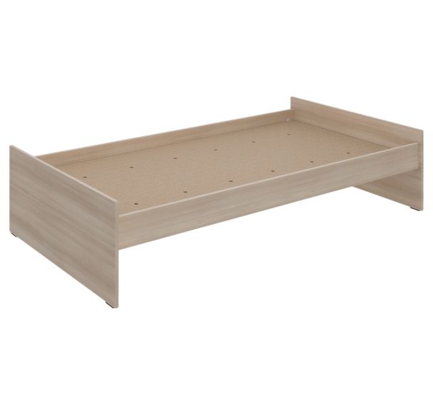 Lit EDY dosseret tête/pied panneau sommier aggloméré - Enond Mobilier