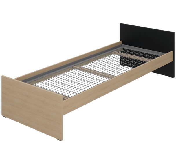 Lit EDY tête/pied sommier treillis - Enond Mobilier