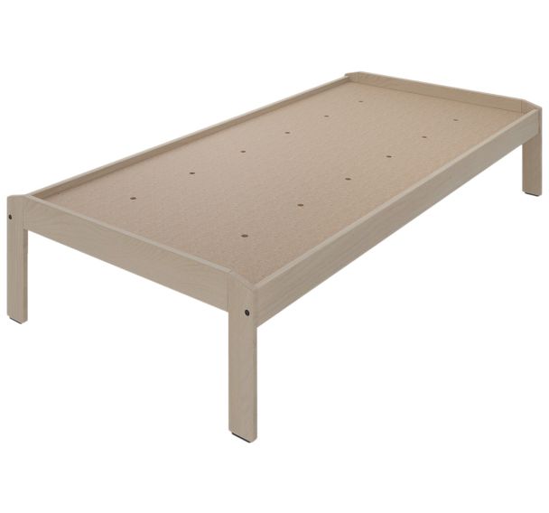 Lit JEFF bois sans tête sommier aggloméré - Enond Mobilier