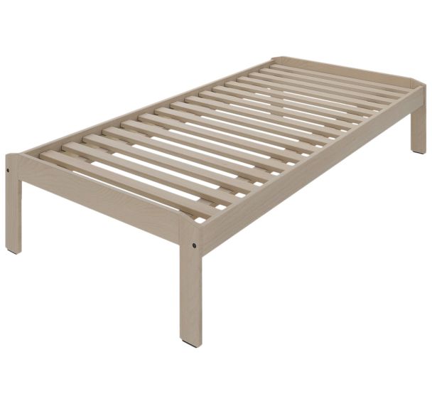 Lit JEFF bois sans tête sommier lattes rigides - Enond Mobilier