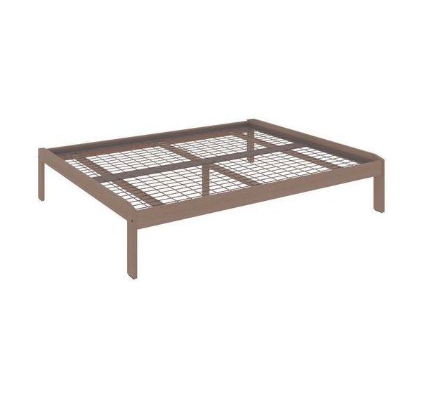 Lit JEFF bois sans tête sommier treillis - Enond Mobilier