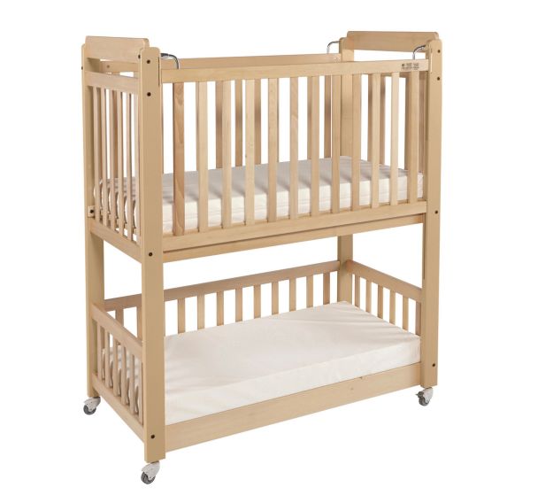 Lit crèche Duo double niveau matelas