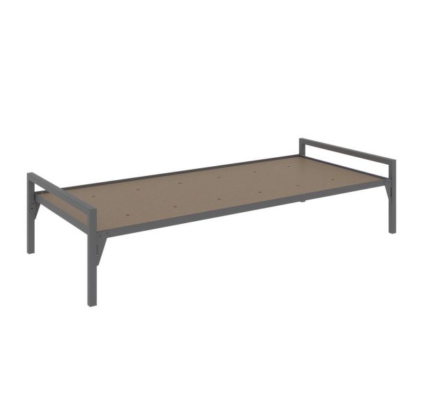Lit métal CHATEL tête 1 traverse sommier agglo - Enond Mobilier