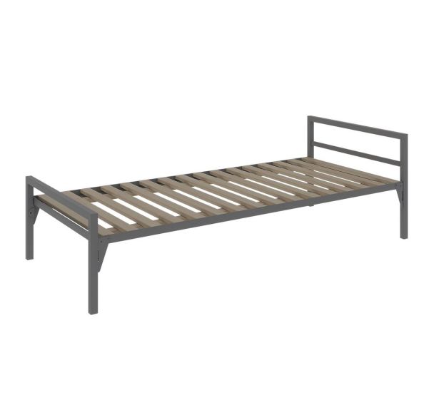 Lit métal CHATEL tête 2 traverses sommier lattes - Enond Mobilier