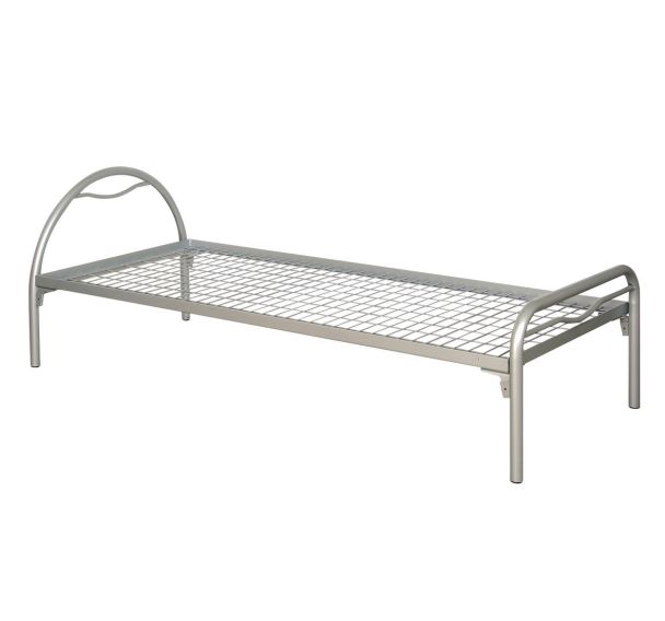 Lit tête arceau métal 90 x 190 cm hébergement Alba - Rodet