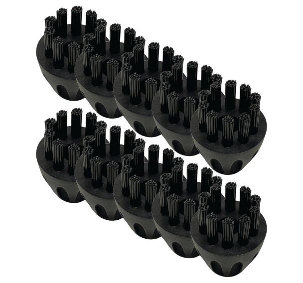 Lot 10 brosses nylon pour buse vapeur coudée DS 5 Cleanfix