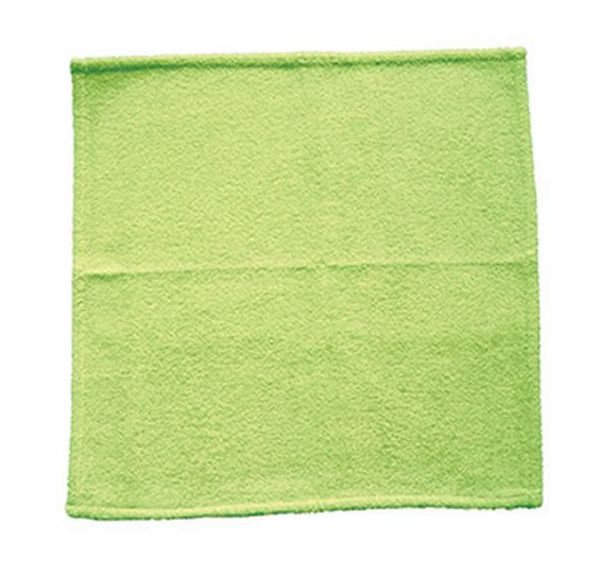 Lot 10 carrés éponge coton 400 g/m² 50 x 50 cm Anis