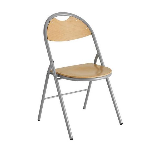 Lot 4 chaises pliantes Clap bois - GMCE