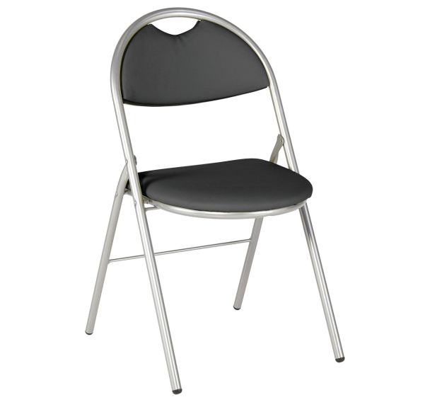 Lot 4 chaises pliantes Clap revêtement tissu 100% acrylique - GMCE