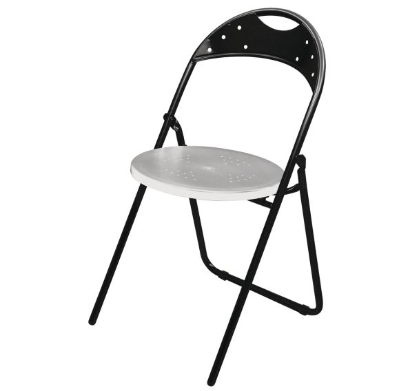 4 chaises pliantes Flippo assise polypropylène dossier métal - Rodet
