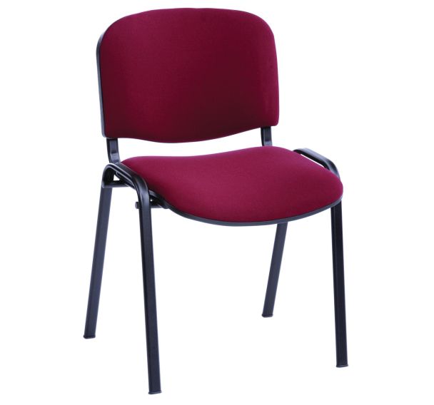 Lot 5 chaises Cluny tissu accroche soudée piètement noir - GMCE
