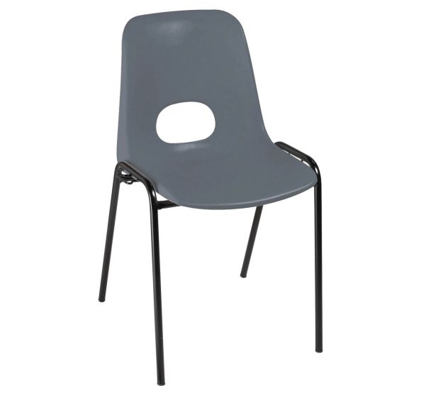 Lot 5 chaises coque accrochable Floride polypropylène M2 - GMCE