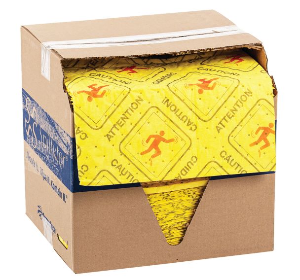 Lot de 100 Absorbant universel feuilless 41x46cm jaune