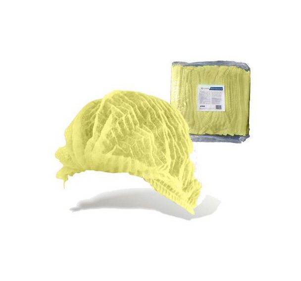 Lot de 100 Sachet de charlottes jetables jaunes