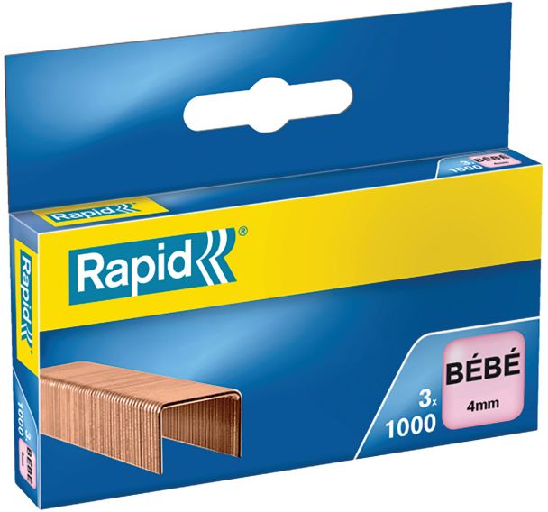 Lot de 10 Agrafe bébé cuivrée. de 2000 + 1000