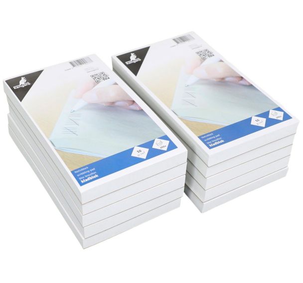 Lot de 10 Blocs feuilles encollées - 200 feuilles 200x120 - Blanc