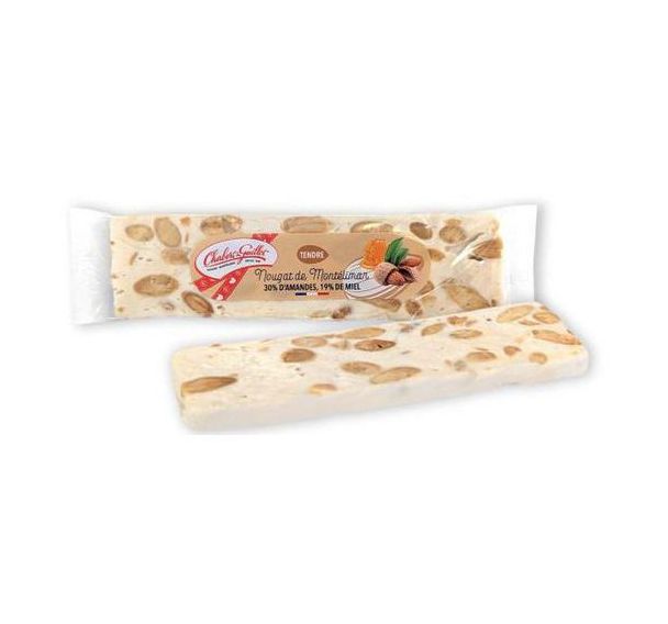Lot de 10 Nougat de Montélimar barre miel amandes - Chabert et Guillot