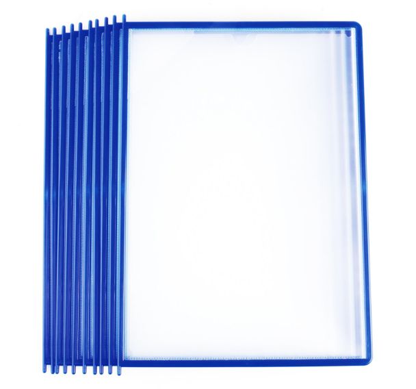 Lot de 10 Poche à pivots Easy Load - A4 - PP - bleu