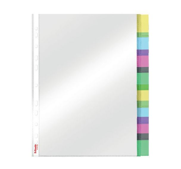 Lot de 10 Pochette-Intercalaire 8 touches Esselte, Transparent