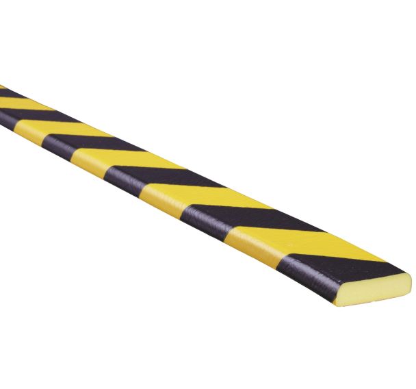 Lot de 10 Profilé de protection Noir/Jaune Type A+ en 10x1m