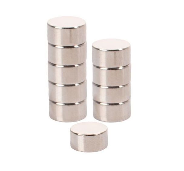 Lot de 10 aimants extra forts - 10 mm - Manutan Expert
