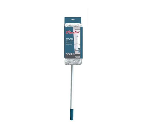 Lot de 12 Balai de lavage + housse microfibre et manche télescopique