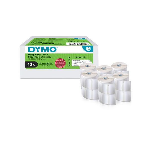 Lot de 12 Étiquette de retour - polyvalente 19x51 mm LabelWriter -X12