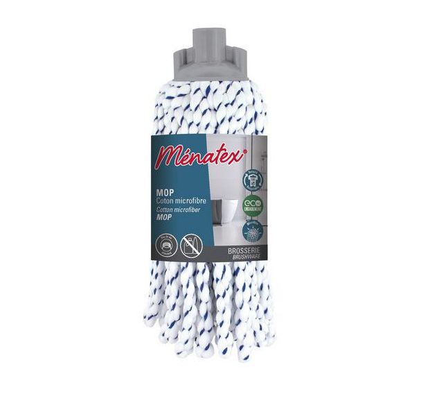 Lot de 12 Franges coton microfibre - Ménatex