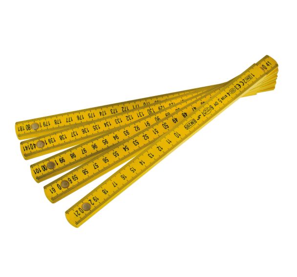 Lot de 12 Mesure pliante en aluminium-2m