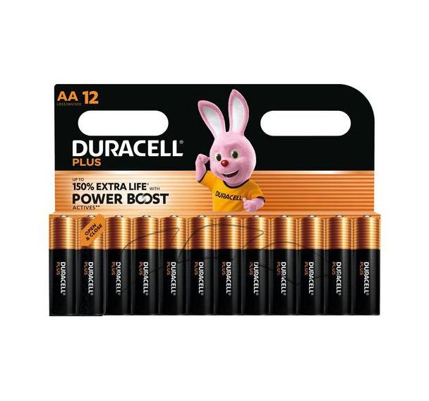 Lot de 12 Pile alcaline AA Plus Powerboost - Duracell