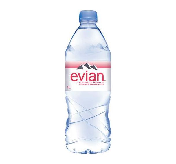 Lot de 12 bouteilles Eau EVIAN 1L