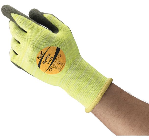 Lot de 12 paires Gants anticoupures Hyflex 11-423 Taille 9 Gris